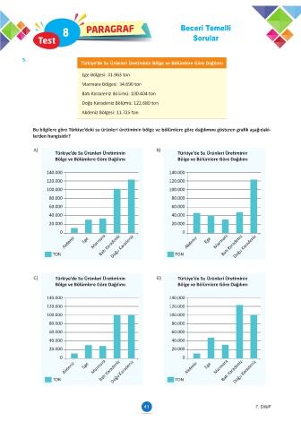 Page 41 - ATA YAYINCILIK 7. Sınıf Paragraf Soru Dünyası