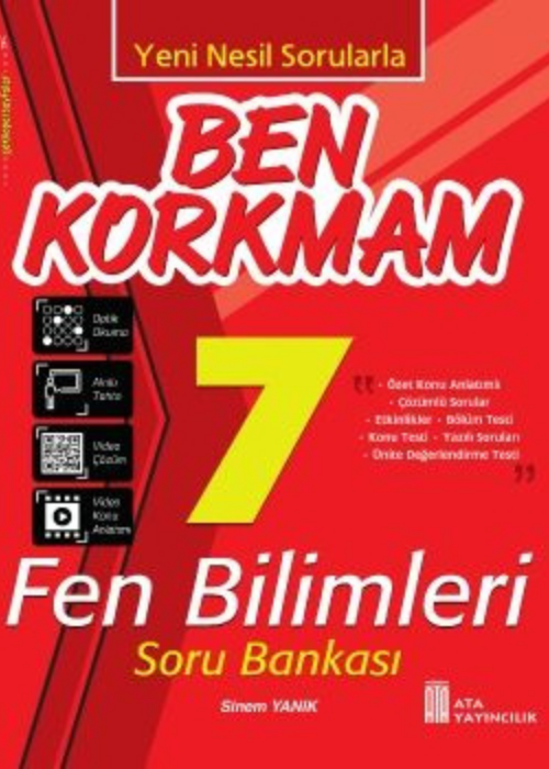 7. Sınıf Ben Korkmam Fen Bilimleri Soru Bankası Kapak Resmi