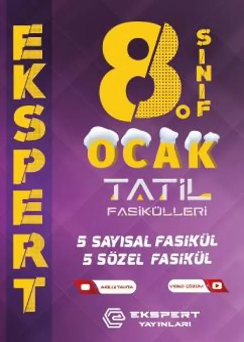 8. Sınıf Ekspert Ocak Tatil Fasikülleri Kapak Resmi