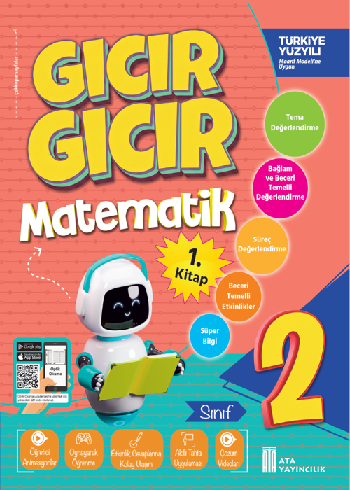 2. Sınıf Gıcır Gıcır Matematik 1. Kitap - TYMM Kapak Resmi