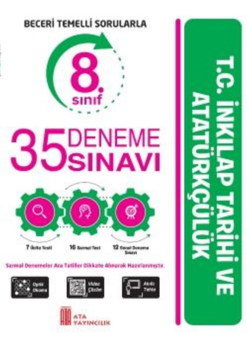 8. Sınıf T.C. İnkılap Tarihi ve Atatürkçülük Branş Deneme Kapak Resmi