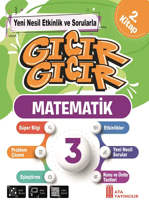 3. Sınıf Gıcır Gıcır Matematik 2. Kitap Kapak Resmi