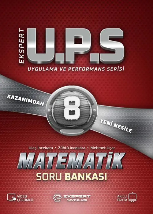 8. Sınıf Ekspert U.P.S Matematik Soru Bankası Kapak Resmi