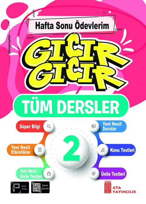 2. Sınıf Gıcır Gıcır Hafta Sonu Ödevlerim Tüm Dersler e Kapak Resmi