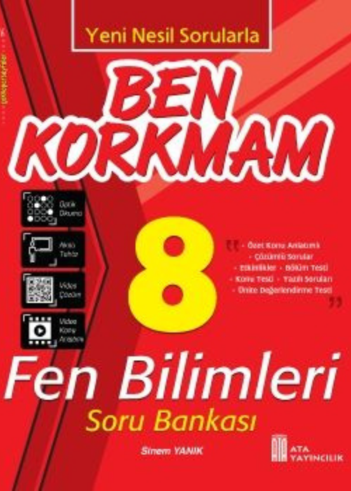 8. Sınıf Ben Korkmam Fen Bilimleri Soru Bankası Kapak Resmi