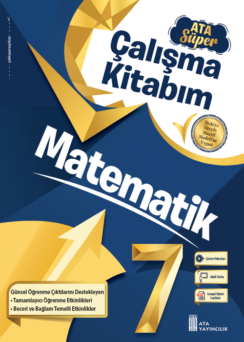 7. Sınıf Matematik Ata Süper Çalışma Kitabım - Yeni Baskı Kapak Resmi
