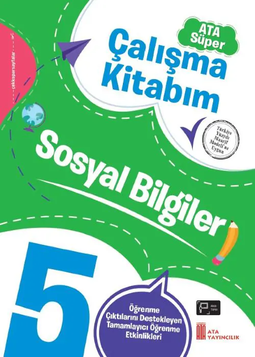 5. Sınıf Sosyal Bilgiler Ata Süper Çalışma Kitabım Kapak Resmi