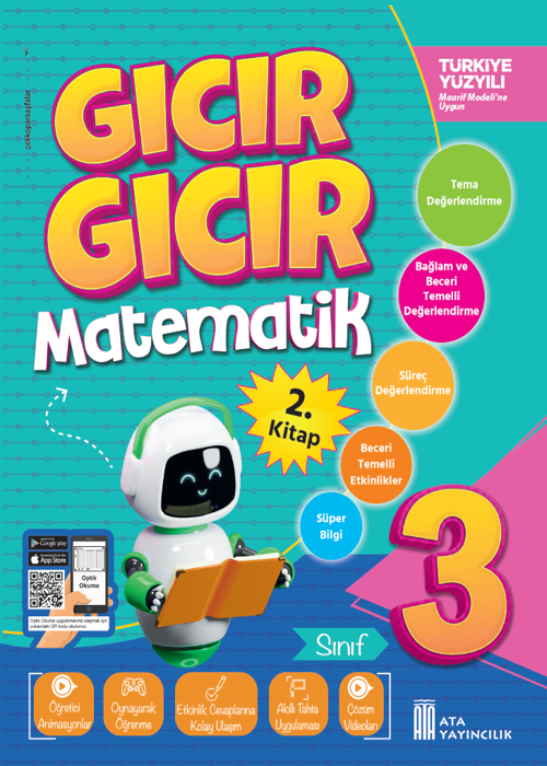 3. Sınıf Gıcır Gıcır Matematik 2. Kitap - TYMM Kapak Resmi