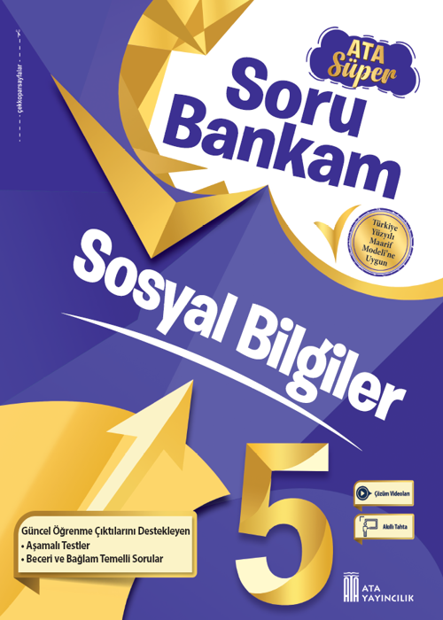 5. Sınıf Sosyal Bilgiler Ata Süper Soru Bankam - Yeni Baskı Kapak Resmi