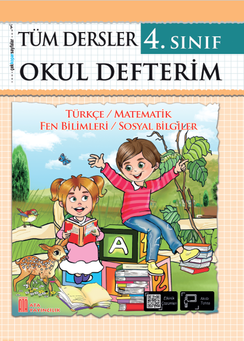 4. Sınıf Tüm Dersler Okul Defterim Kapak Resmi