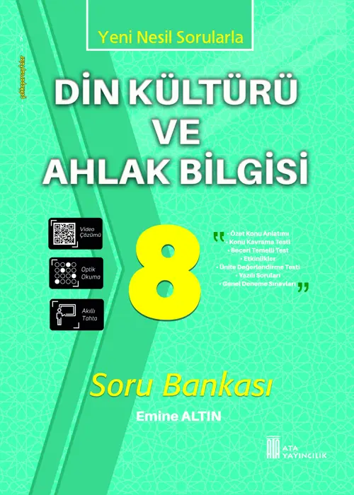 8. Sınıf Din Kültürü ve Ahlak Bilgisi Soru Bankası Kapak Resmi