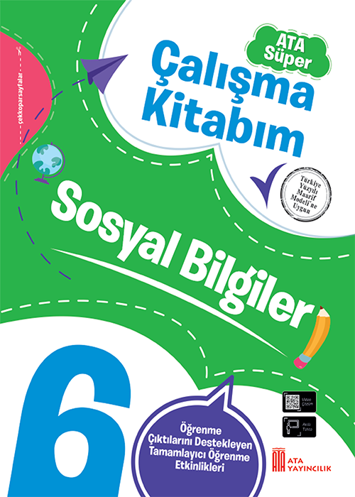 6. Sınıf Ata Süper Sosyal Bilgiler Çalışma Kitabım Kapak Resmi