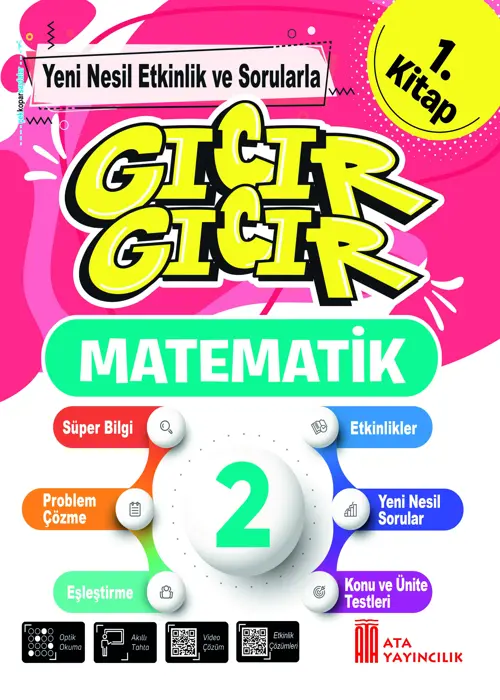 2. Sınıf Gıcır Gıcır Matematik 1. Kitap e Kapak Resmi
