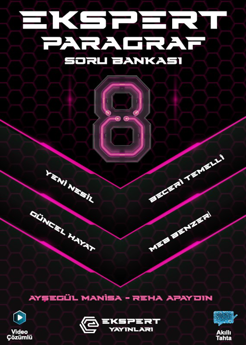 8. Sınıf Ekspert Paragraf Soru Bankası Kapak Resmi