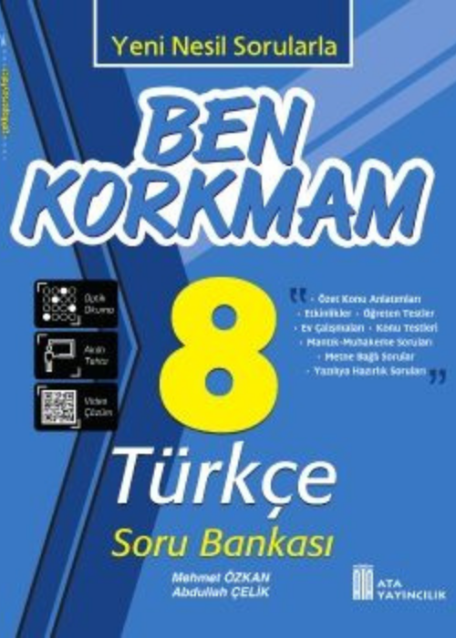 8. Sınıf Ben Korkmam Türkçe Soru Bankası Kapak Resmi