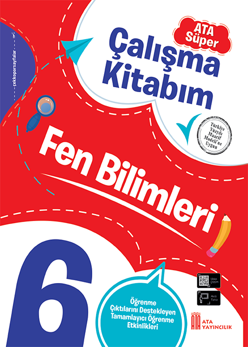 6. Sınıf Ata Süper Fen Bilimleri Çalışma Kitabım Kapak Resmi
