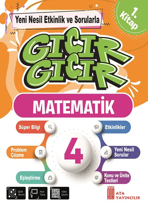 4. Sınıf Gıcır Gıcır Matematik 1. Kitap Kapak Resmi