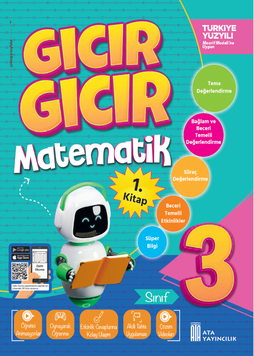 3. Sınıf Gıcır Gıcır Matematik 1. Kitap - TYMM Kapak Resmi