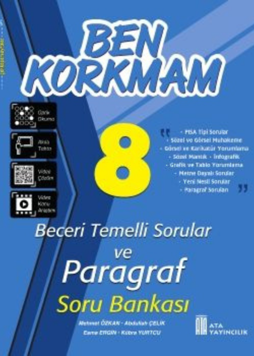 8. Sınıf Ben Korkmam Paragraf Soru Bankası Kapak Resmi