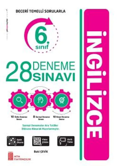 6. Sınıf 28 Deneme Sınavı İngilizce Kapak Resmi