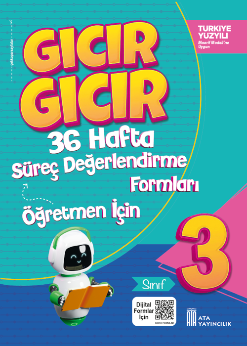 3. Sınıf Gıcır Gıcır 36 Hafta Süreç Değerlendirme Formları (Öğretmen İçin) Kapak Resmi