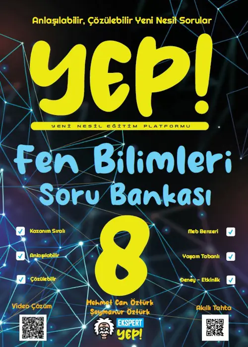8. Sınıf Ekspert YEP Fen Bilimleri Soru Bankası Kapak Resmi