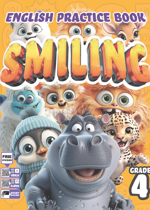 4. Sınıf Smiling English Practice Book Kapak Resmi