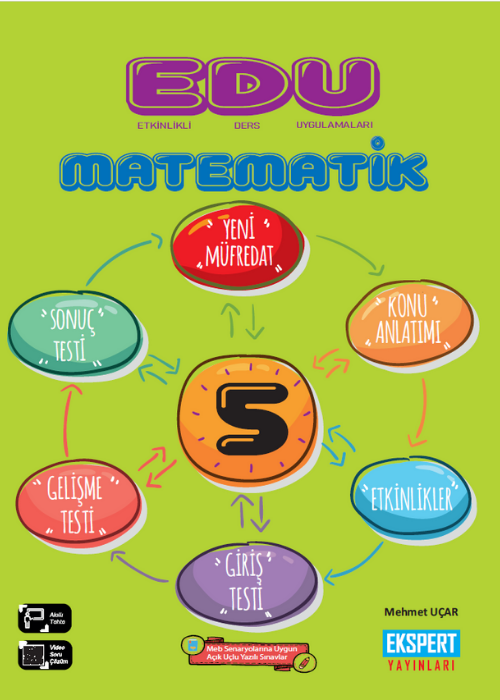 5. Sınıf Ekspert EDU Matematik Kapak Resmi