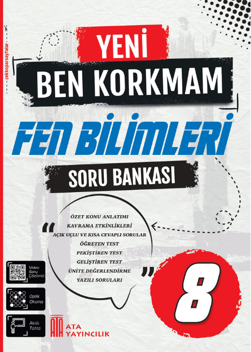 8. Sınıf Yeni Ben Korkmam Fen Bilimleri Soru Bankası Kapak Resmi
