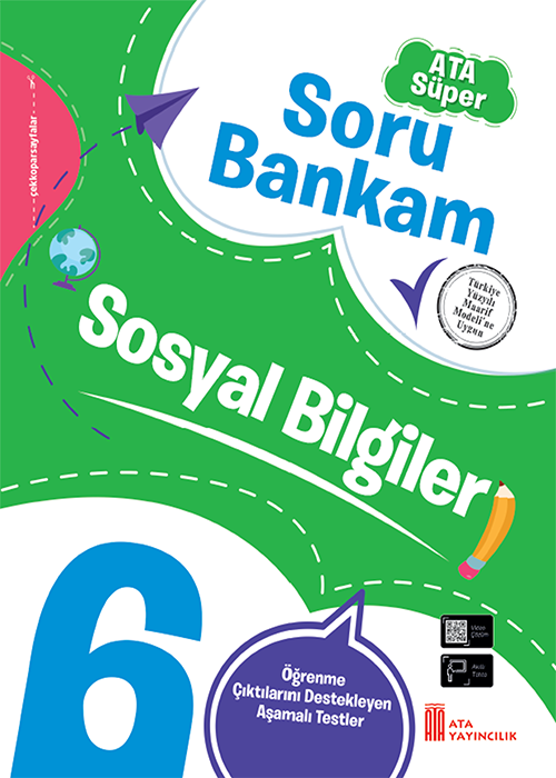 6. Sınıf Ata Süper Sosyal Bilgiler Soru Bankam Kapak Resmi