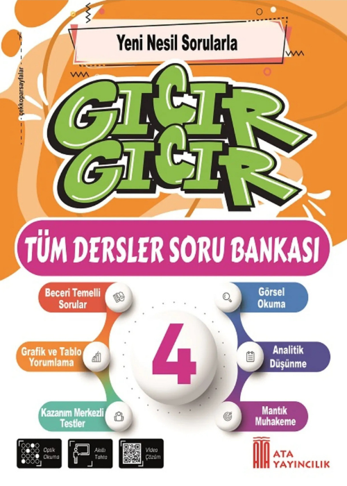 4. Sınıf Gıcır Gıcır Tüm Dersler Soru Bankası Kapak Resmi