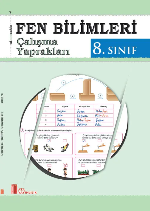 8. Sınıf Fen Bilimleri Çalışma Yaprakları Kapak Resmi