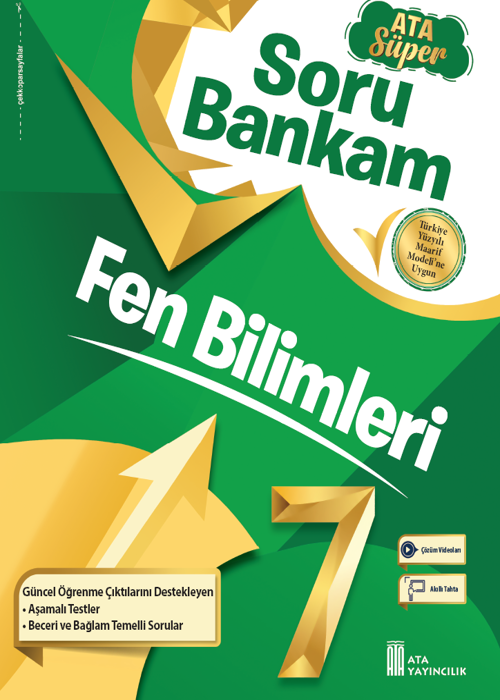 7. Sınıf Fen Bilimleri Ata Süper Soru Bankam - Yeni Baskı Kapak Resmi