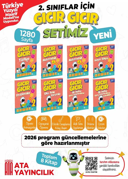 2. Sınıf Gıcır Gıcır 8'li Set Yeni Kapak Resmi